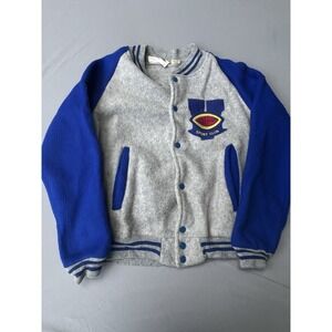 Pyramid‎ Kids Vintage Varsity Jacket Gray Made In USA Large
